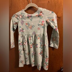 H&M toddler green long sleeve unicorn 🦄 dress